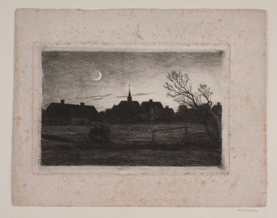 Hornbæk Church, Summer Evening by Carl Locher