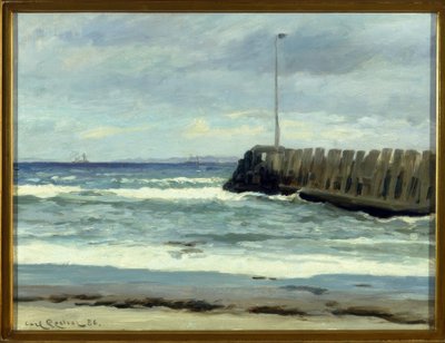 On the Beach by Carl Ludvig Locher