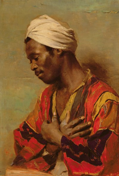 An Arab in Meditation by Carl Ludwig Ferdinand Kerstan