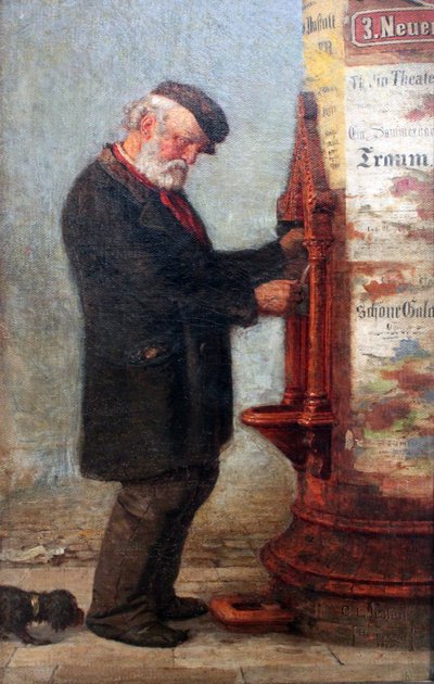 Man at the fountain by Carl Ludwig Jessen