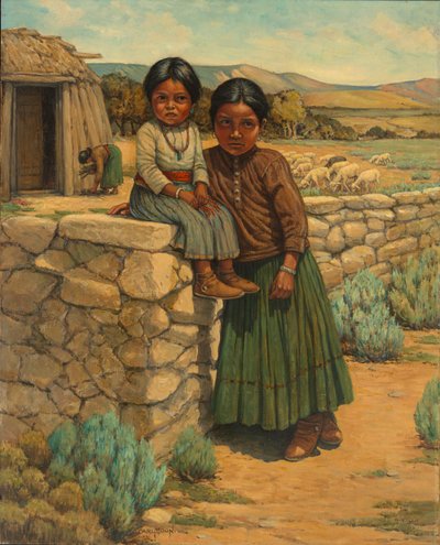 Navajo Sisters by Carl Moon