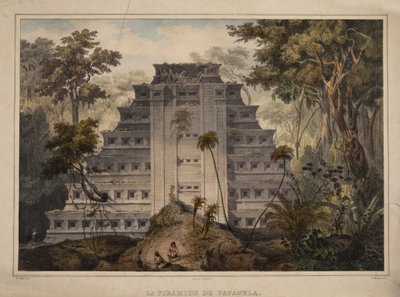 The Pyramid of Papantla by Carl Nebel
