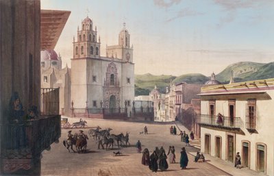 Main Square of Guanajuato by Carl Nebel