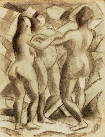 Group of Three Female Nudes by Carl Newman