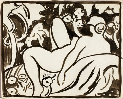 Reclining Female Nude by Carl Newman