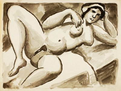 Reclining Female Nude by Carl Newman
