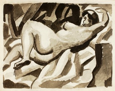 Reclining Female Nude by Carl Newman
