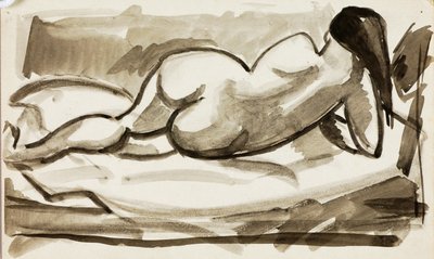Reclining Female Nude by Carl Newman