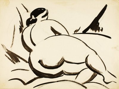 Reclining Female Nude by Carl Newman