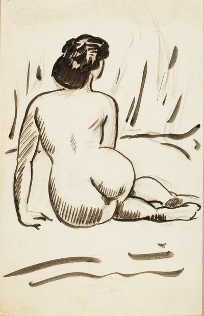 Seated Nude by Carl Newman