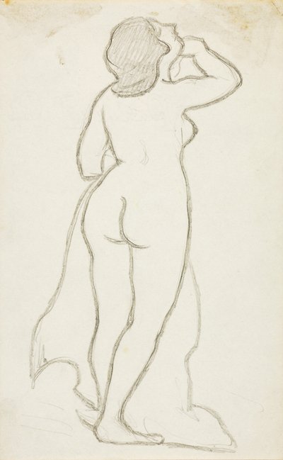 Standing Female Nude by Carl Newman