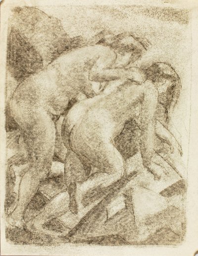 Two Nude Female Figures by Carl Newman