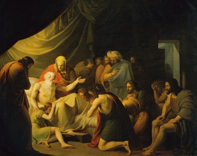 Jacob Blesses the Sons of Joseph by Carl Peter Goebel d. Ä.