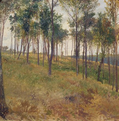 Forest Scene near Kritzendorf by Carl Raimund Lorenz