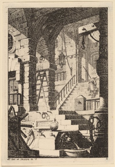 Fantasy of an Antique Prison by Carl Schütz