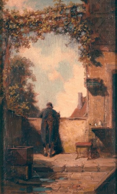 Old Man on the Terrace by Carl Spitzweg