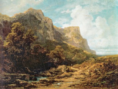 Bavarian Mountain Landscape by Carl Spitzweg