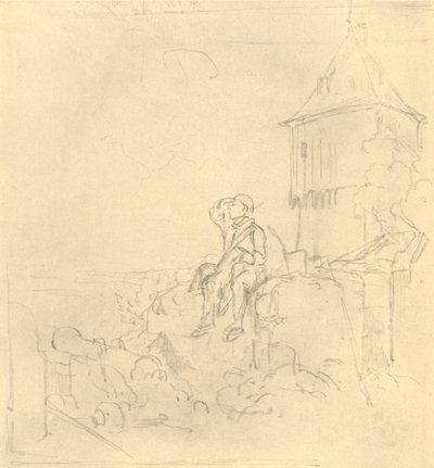 Suspicious Smoke, Mid-Late 19th Century, c1924 by Carl Spitzweg