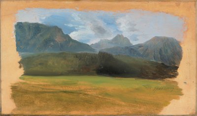 View from Ramsau towards the Dachstein Massif by Carl Spitzweg