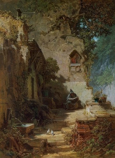 The Hermit by Carl Spitzweg
