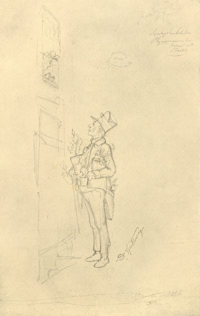 Der Gratulant by Carl Spitzweg