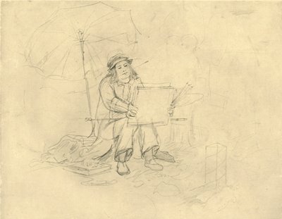 The Landscape Painter II by Carl Spitzweg