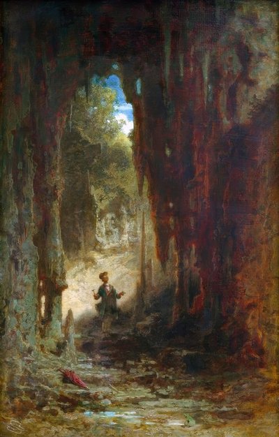 The Mineralogist in the Grotto by Carl Spitzweg