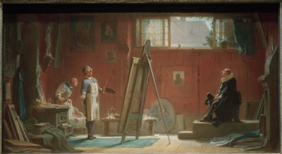 The Portrait Painter by Carl Spitzweg