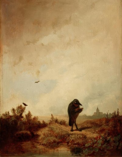The Raven by Carl Spitzweg