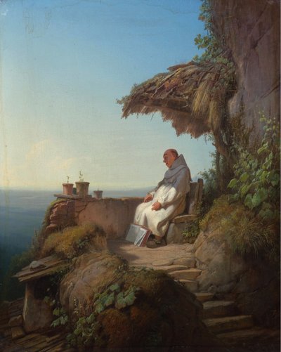 The Sleeping Hermit by Carl Spitzweg
