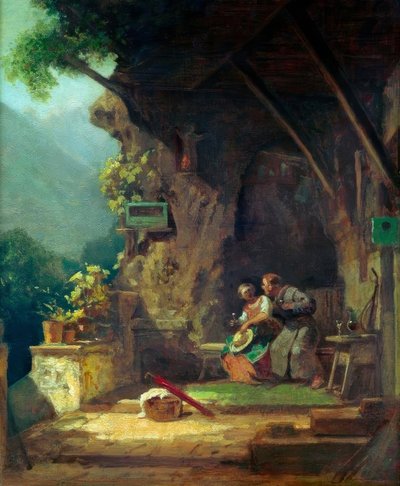 The Lovesick Hermit by Carl Spitzweg