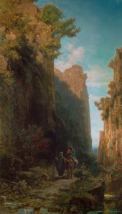The Flight into Egypt by Carl Spitzweg