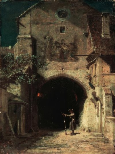 Yawning Sentry by Carl Spitzweg