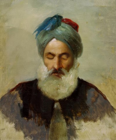 Head Study of an Old Turk by Carl Spitzweg