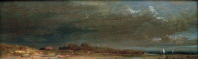 Landscape by the Lake – Chiemsee Landscape by Carl Spitzweg