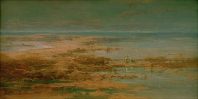 Nile Landscape with Storks by Carl Spitzweg