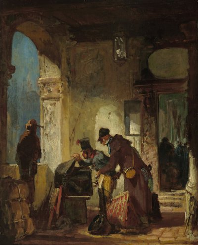 Papal Customs Inspection by Carl Spitzweg