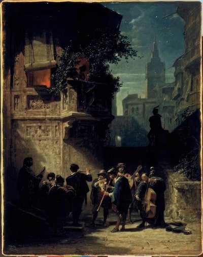 Spanish Serenade by Carl Spitzweg