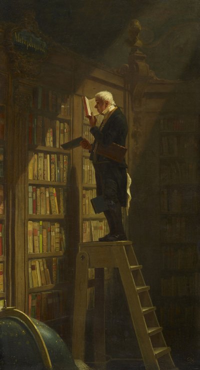 The Bookworm by Carl Spitzweg