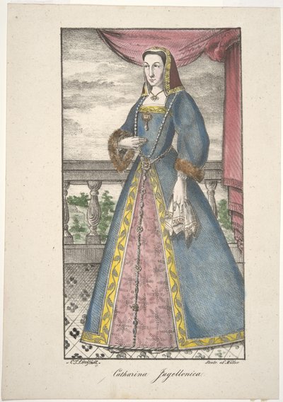 Catherine Jagellon by Carl Theodor Löwstädt