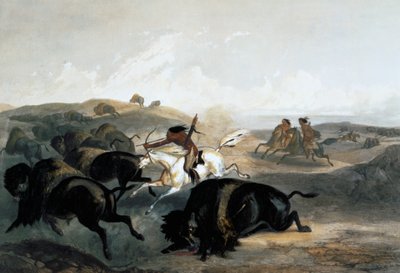 Indians Hunting the Bison by Carl Vogel