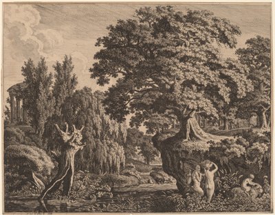 Arcadian Landscape with a Satyr Family by Carl Wilhelm Kolbe