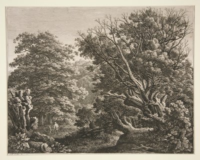 Landscape with Gnarled Tree by Carl Wilhelm Kolbe the elder