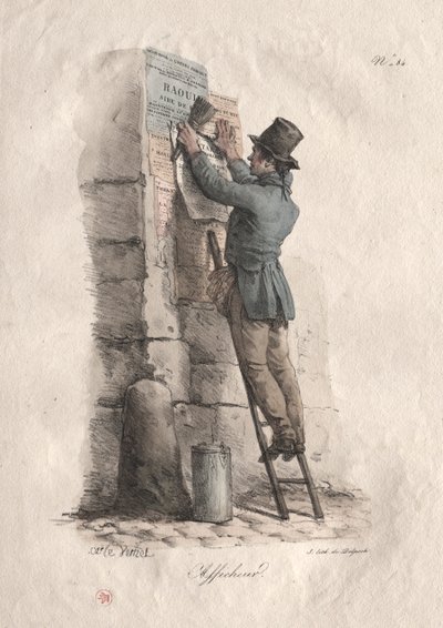 Bill Poster by Carle Vernet