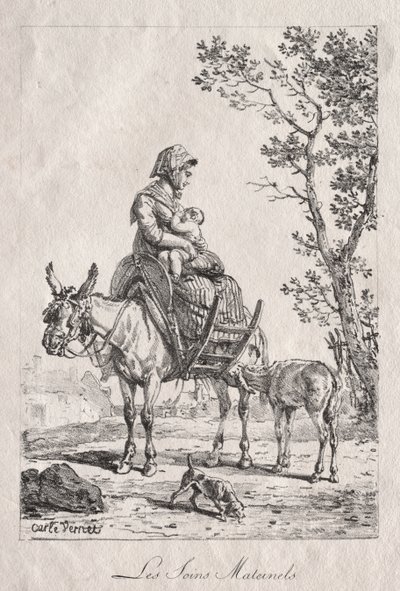 Maternal Care by Carle Vernet