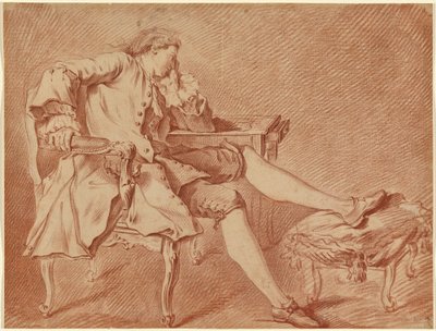 Gentleman Lounging in a Chair by Carle van Loo