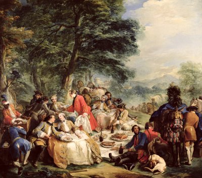 The Hunt Lunch, 1737 by Carle van Loo