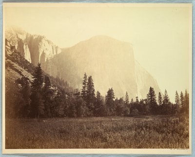 El Capitan, Yosemite by Carleton E. Watkins