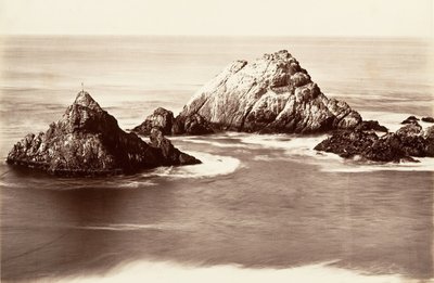 Seal Rocks, 1868-69, Printed ca. 1876 by Carleton Emmons Watkins