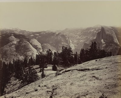 The Domes from Sentinel Dome by Carleton Emmons Watkins